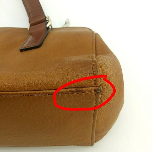 Vintage Fossil Genuine Leather Camel Shoulder Bag - Picture 12 of 14